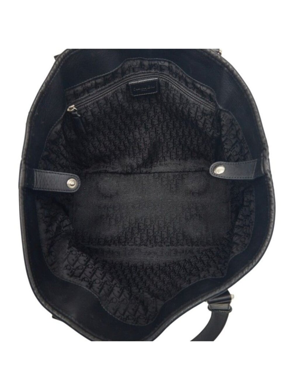 Dior Cannage Rasta Logo Charm Tote Black Leather - Picture 6 of 9
